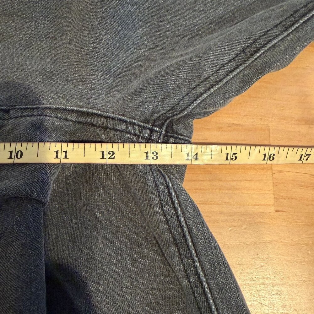 Grey Lab Waist Barrel Leg Denim High Waisted Straight Pants MEDIUM in Gray - Picture 10 of 12